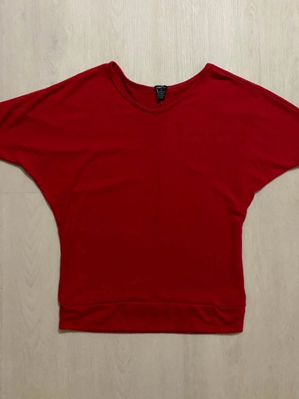 Rue21 Red Dolman Sleeve Sweatshirt